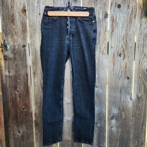 Rowan High Rise Button Fly Jeans, Size 27